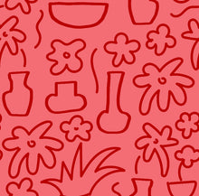 Load image into Gallery viewer, Pink and Red Flora Rayon