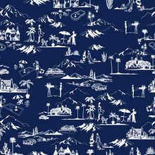 Load image into Gallery viewer, Hollywood Hills (Blue) Fabric