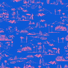 Load image into Gallery viewer, Hollywood Hills (Blue + Pink) Fabric