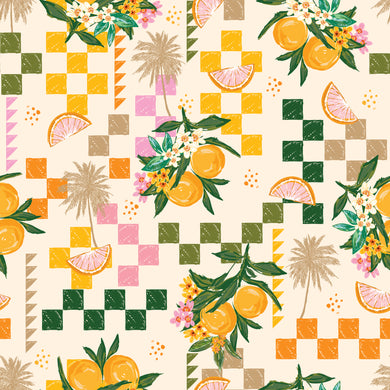 Citrus Squares Fabric