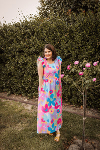 Wild Floral Paddington A-Line Dress