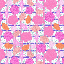 Load image into Gallery viewer, SEPTEMBER Gingham Garden fabric